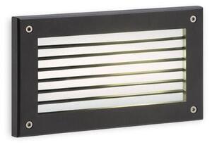 Lampada Incasso Grande con Griglia Colore Grigio per Esterno Linea Route Livos
