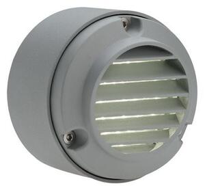 Lampada a Semi Incasso Tondo con Griglia Colore Alluminio per Esterno Linea Route Livos