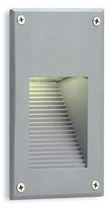 Lampada Incasso a Led Riflesso Verticale Colore Alluminio per Esterno Linea Route Livos