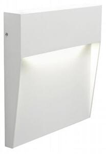 Faretto Segnapassi a Semi Incasso da Esterno a LED Grande Sovil Geo Square Bianco