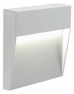Faretto Segnapassi a Semi Incasso da Esterno a LED Piccolo Sovil Geo Square Bianco