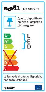 Lampada Incasso a Led Riflesso Verticale Colore Alluminio per Esterno Linea Route Livos
