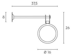 Lampada da Parete da Esterno a LED 6W+6W 4000K Sovil Grigio