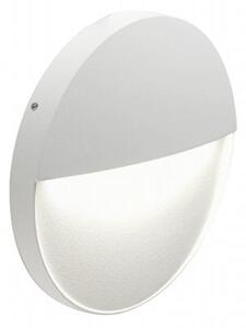 Faretto Segnapassi a Semi Incasso da Esterno a LED Grande Sovil Geo Round Bianco