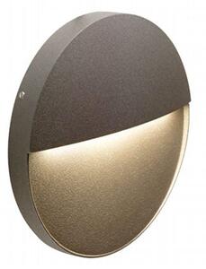 Faretto Segnapassi a Semi Incasso da Esterno a LED Grande Sovil Geo Round Marrone
