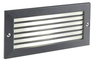 Faretto Segnapassi a Incasso da Esterno a LED 10W da Parete con Griglia Sovil Escape Nero
