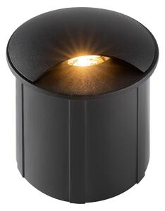 Faretto da incasso Outdoor in Alluminio Biscotti Nero