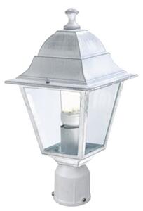 Lampada Testa Palo da Giardino E27 60W in Alluminio Sovil Bianco e Argento