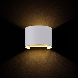 Lampada da parete Outdoor in Metallo Fulton Bianco