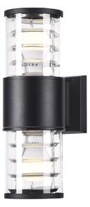 Lampada da parete Outdoor in Alluminio Bronx Nero