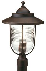 Lampada Testa Palo Color Ruggine Diametro 6Cm da Esterno Linea Porto Sovil