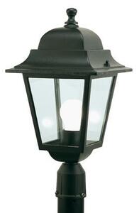 Lampada Testa Palo Diametro 60Mm Colore Nero da Esterno Linea Quadrata Sovil