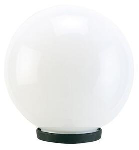 Lampada Testa Palo Sferica Opale Diametro 30Cm Colore Nero per Esterno Linea Globo Sovil
