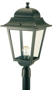Lampada Testa Palo Diametro 60Mm Colore Nero per Esterno Linea Maxi Quadrata Livos