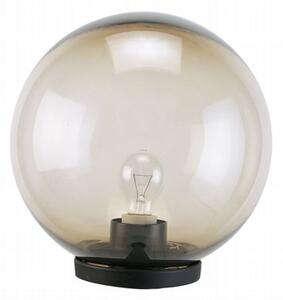 Lampada Testa Palo a Sfera Fume Diametro 30Cm Colore Nero per Esterno Linea Globo Sovil