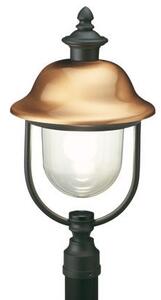 Lampada Testa Palo Color Grigio e Rame Diametro 6Cm da Esterno Linea Rustica Sovil