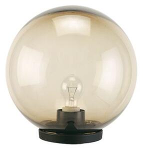 Lampada Testa Palo a Sfera Fume Diametro 25Cm Colore Nero per Esterno Linea Globo Sovil
