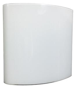 Applique 1xE27 Montatura Bianca Vetro Lastra Bianco E-Energy Cora