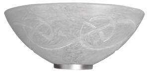 Applique 1xE27 Ganci Cromo Vetro Graffio Bianco E-Energy Ada