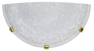 Applique 1xE27 Ganci Oro Vetro Screpolato Bianco E-Energy Asia