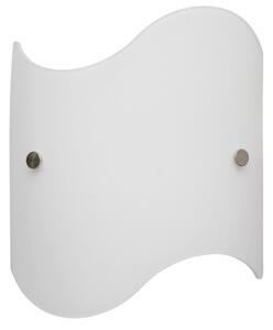 Applique 1xE27 Finali Cromo Vetro Lastra Bianco E-Energy Elda