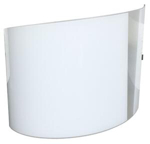 Applique 1xE27 Montatura Bianca Vetro Lastra Cono Bianco E-Energy Gilda