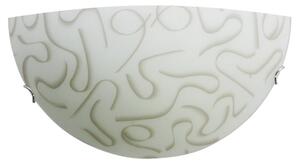 Applique 1xE27 Ganci Cromo Vetro Lastra Tortora E-Energy Leila