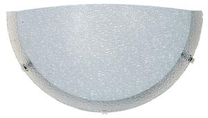 Applique 1xE27 Ganci Cromo Vetro Lastra Bianco E-Energy Gaia