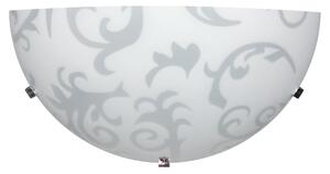 Applique 1xE27 Ganci Cromo Vetro Lastra Bianco E-Energy Melissa