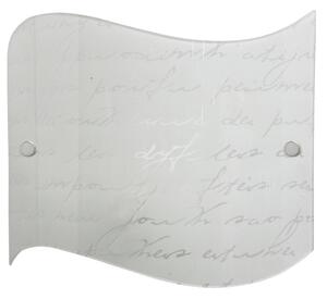Applique 1xE27 Montatura Cromo Vetro Lastra Scritte E-Energy Veronica