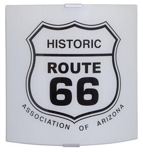 Applique 1xE27 Montatura Argento Vetro Lastra Route66 E-Energy Route66