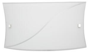 Applique 1xE27 Montatura Bianco Vetro Lastra Bianco E-Energy Serena