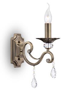 Lampada da parete Royal Classic in Metallo Grace Ottone
