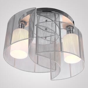 Lampadario a Incasso Ø35x25 cm con 2 Paralumi in Metallo