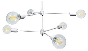 Lampadario 6xE27 Montatura Verniciata Bianco E-Energy Lara