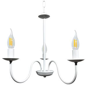Lampadario 3xE14 Montatura Verniciata Bianco E-Energy Nicla