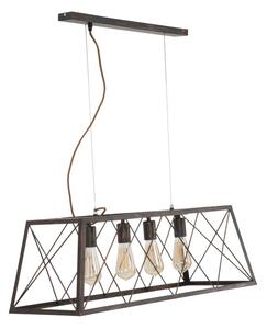 Lampadario Industry 78x30x26,5 cm in Ferro
