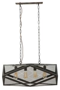 Lampadario Cage 75x27x28 cm in Ferro