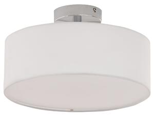 Lampadario Moderno Ø30x17,5 cm G9 40W Paralume in Tessuto Bianco