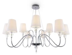 Lampadario Modern in Metallo Florero Cromo