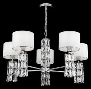 Lampadario Modern in Metallo e Vetro Talento Cromo