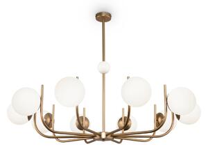 Lampada pendente Modern in Metallo Rendez-vous Ottone