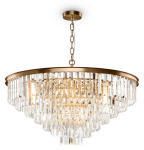 Lampada pendente Neoclassic in Metallo e Vetro Revero Ottone