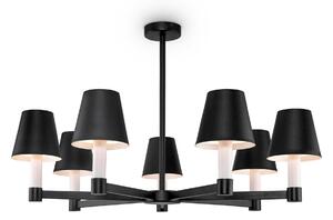 Lampada pendente Modern in Metallo Tet-a-tet Nero