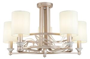 Lampadario House in Metallo Vittoria Crema con Oro
