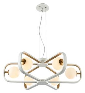 Lampada pendente Modern in Metallo Avola Bianco con Oro