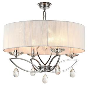 Lampadario Neoclassic in Metallo Miraggio Cromo