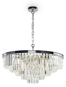 Lampada pendente Neoclassic in Metallo e Vetro Revero Cromo