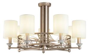 Lampadario House in Metallo Vittoria Crema con Oro