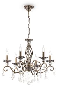 Lampadario Royal Classic in Metallo Grace Ottone